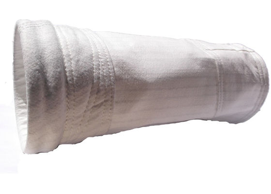 PPS PTFE ไฟเบอร์ถุงกรองฝุ่นแบบไม่ทอไฟเบอร์กลาส