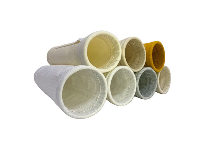 ถุงกรอง Polyimide Polyeste P84 อุณหภูมิสูงพร้อมการเคลือบ Ptfe